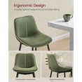 thumbnail image 4 of Taburetes de bar VASAGLE con altura de mostrador y respaldo, juego de 2 unidades, color verde, 4 of 9
