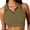 Green, variant on Sleeveless Tops for Women Women Fashion Solid Color V-neck Buttons Sleeveless Slim Short Tops Vest Blouse