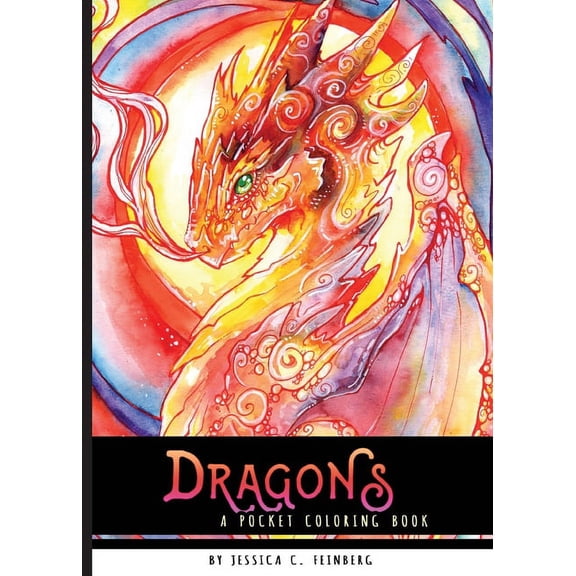 Dragons Pocket Coloring Book, (Paperback)