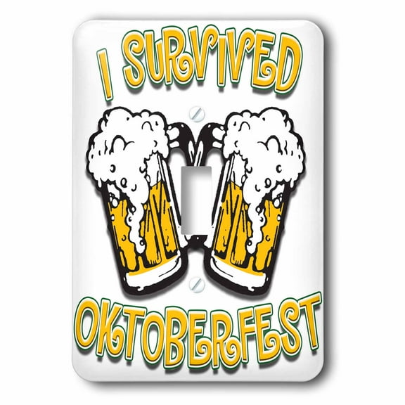 3dRose, Text with I survived Oktoberfest, single toggle switch