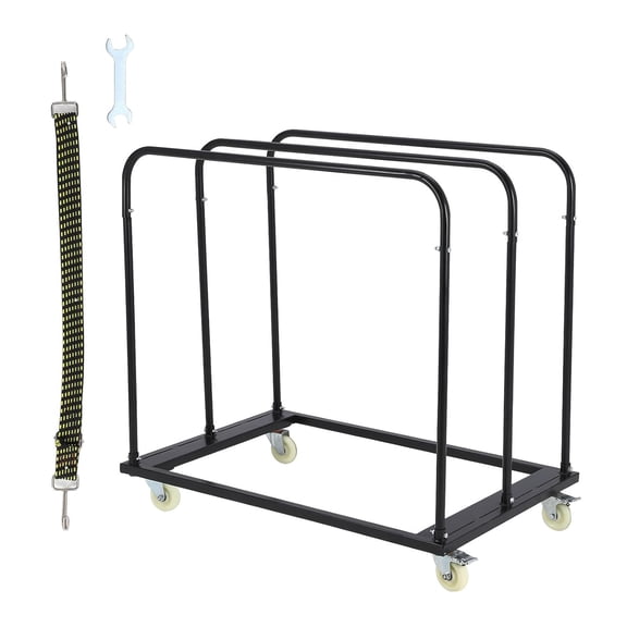 Garvee Steel Panel Truck 1800 LBS, Panel Dolly Cart, Heavy-Duty Drywall Cart with 5" Swivel Wheels, Sheetrock, Lumber, for Garage, Home, Warehouse