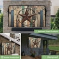thumbnail image 2 of Outdoor TV Cover 30 to 32 Inches, Country Star Farmhouse Texas Star Shabby Wood Grain Waterproof and Weatherproof TV Cover with Remote Control Pocket, Flat Screen TV Cover Protector for Outside TV, 2 of 6