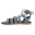 thumbnail image 3 of Women's Caged Faux Leather Strappy Gladiator Sandals, 3 of 8