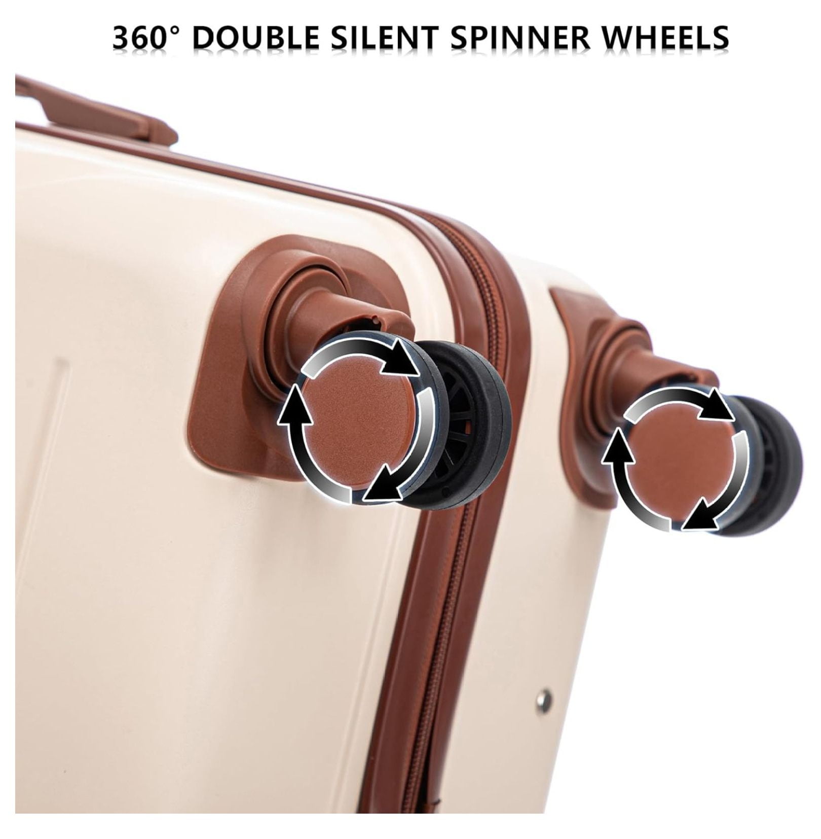 SONGMY Luggages Sets 3 Piece ABS Hardside Luggage Sets Spinner Wheels Suitcase with Lock