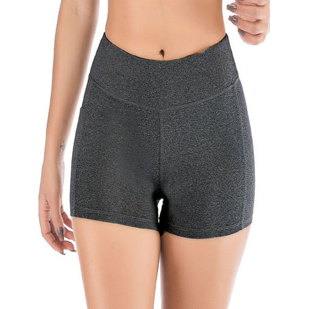 Activewear Bottoms for Women Workout Yoga Pockets Shorts Stretch High Waist Bike Short Leggings Sports Gym Pants Tummy Control