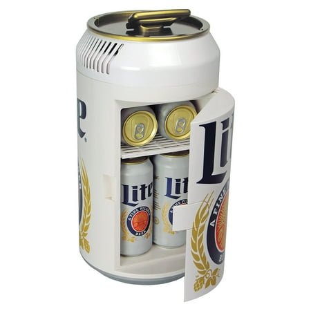 miller lite can mini fridge