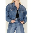 thumbnail image 3 of Wrangler Women's Medium Wash Cowboy Cropped Denim Jacket - 112334615 XX-  US, 3 of 4