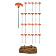 thumbnail image 1 of 8 Inch Heavy Duty Screw In Tent Stakes Secure Your Shelter In Any Outdoor Useful, 1 of 8