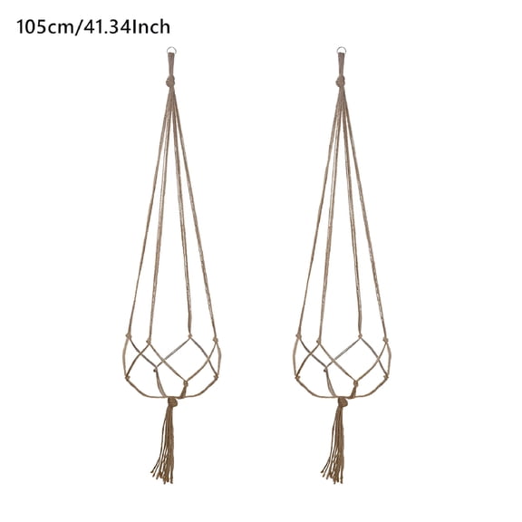 LAMIRO 2 Pack 41 Inches Large Macrame Plant Hanger Rope to Hang Flower Pot Plant Holder for Indoor Outdoor Decorations