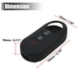 thumbnail image 5 of Unique Bargains Pink Silicone Three Button Car Remote Key Cover Case for Fiat 500 Viaggio Ottimo, 5 of 5