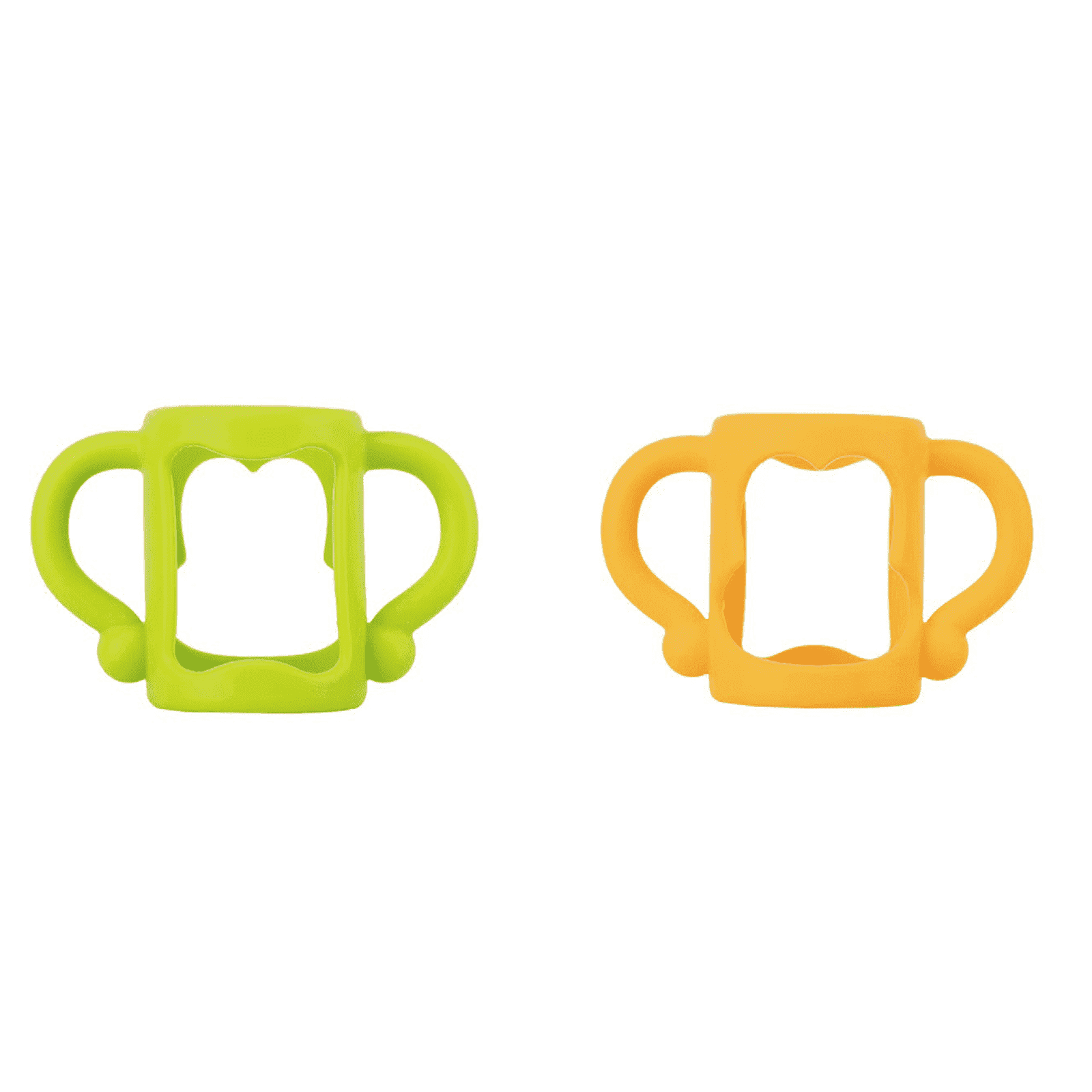 XIRQI 2 Pcs Baby Bottle Handles, Food Grade Silicone Easy Grip Grips, Universal Fit for Toddler Feeding, Waterproof and Heat Resistant