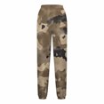 thumbnail image 4 of Royisotas Summer Womens Pants Casual Camo Ankle High Waist Joggers Drawstring with Pockets Elastic Waist Taper Pants, 4 of 5