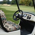 thumbnail image 3 of Garronmavis Aztec Cow Point Print Universal Golf Cart Seat Covers Fit Original Regular Seat Cushion Easy to Install Lightweight Decor Interior Accessories No Stapler Needed, 3 of 6