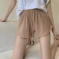 thumbnail image 7 of YTCAMLO Waffle Pajama Shorts for Women Summer Trendy Elastic Waisted Lounge Shorts with Drawstring Loose Cotton Lightweight Sleepwear, 7 of 7