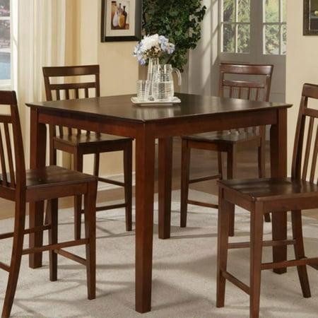 East West Furniture Traditional Square Counter Height Dining Table