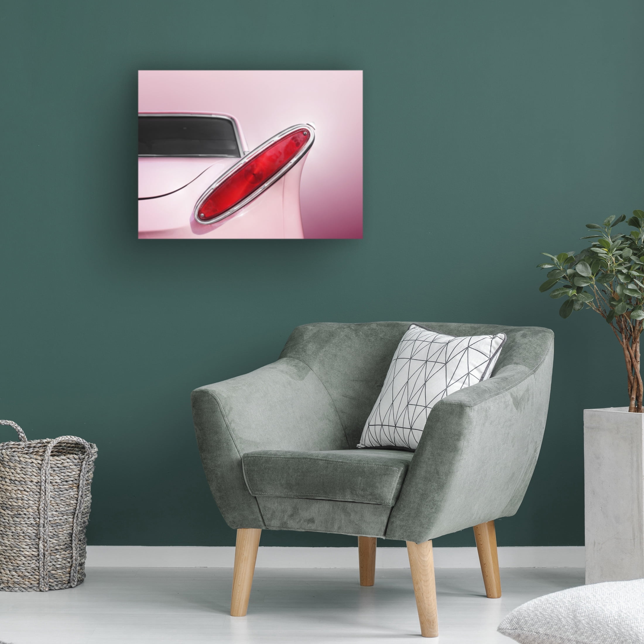 Trademark Fine Art Beate Gube Us Classic Car 1961 Comet Tail Fin Abstract Canvas Wall Art