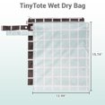thumbnail image 3 of HECCEI 2 Pack Wet Bags Waterproof Wet Dry Bags for Swimsuit, Soft Check, 3 of 9