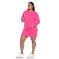 thumbnail image 3 of White Mark Women's Hoodie Sweatshirt Dress, 3 of 6