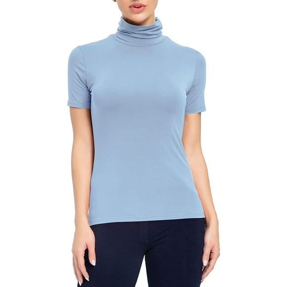 mock turtleneck golf short sleeve