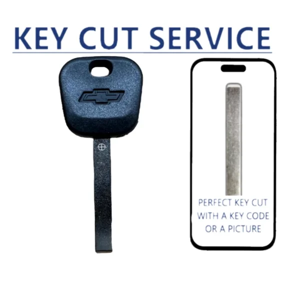 KEY CUT Chevrolet Express 2015-2020 B120 B121 Transponder Key 46 Circle CHIP