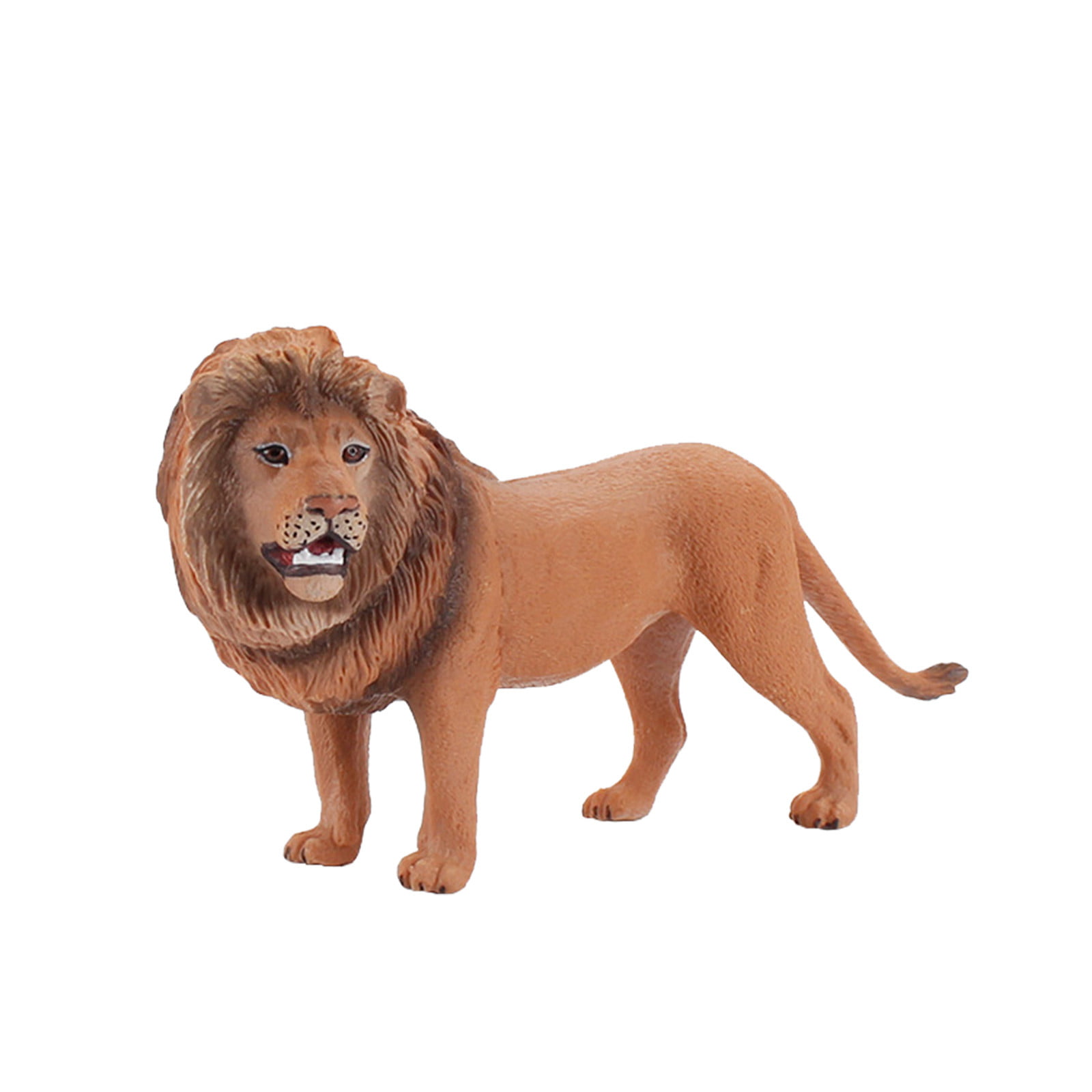 4.7 Inch Plastic Lion Action Figure Statue Toy for Kids Gift Home Décor 