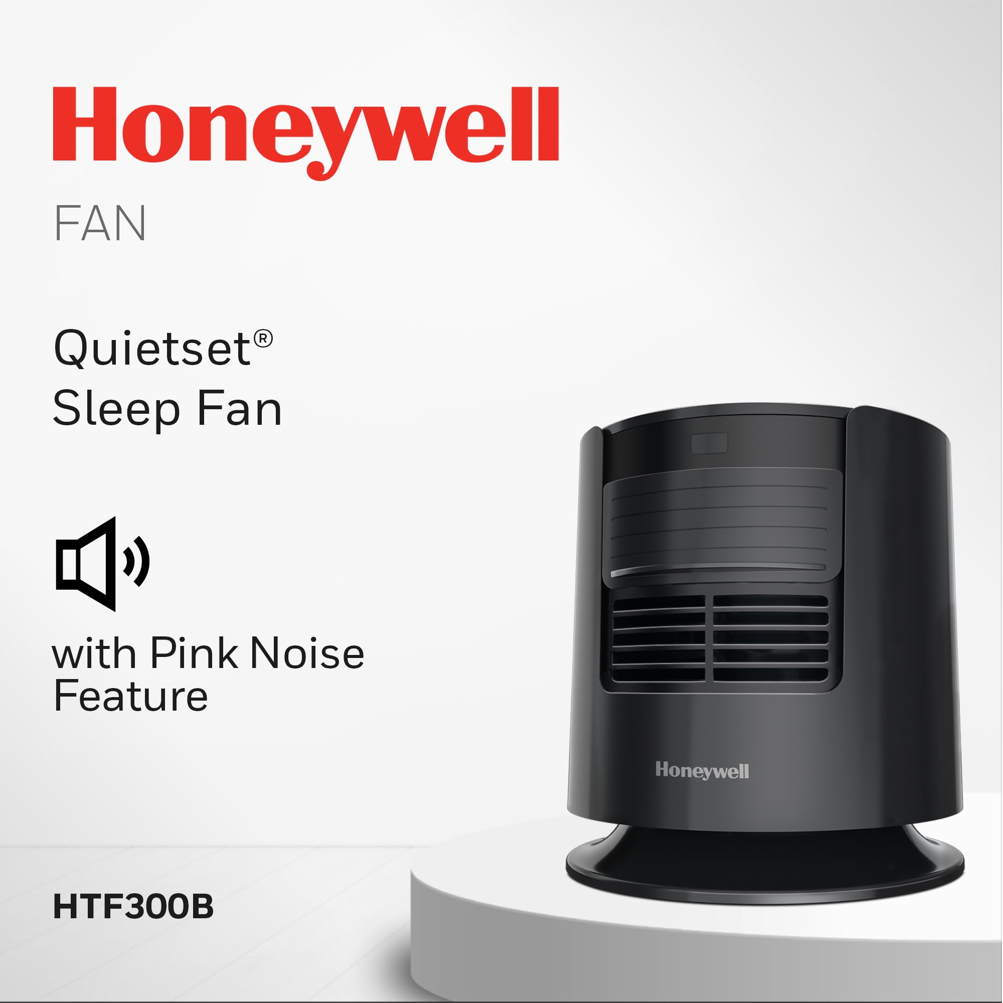 Honeywell Dreamweaver Sleep Personal Fan with Pink Noise, Black, HTF300