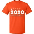 thumbnail image 1 of Unisex T-Shirt, 2020 Bad Rating, Slim Fit, Short Sleeve Sweater - Orange Large, 1 of 2