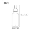 thumbnail image 4 of 10Pcs Transparent Dropper Bottle 50ML Plastic Eye Dropper Bottles for Essential Oil Pipette Refillable - with Measured Pipette, Funnel and Labels (Black + Silver Cap), 4 of 6