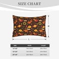 thumbnail image 4 of Naloa Thanksgiving Turkey Pillowcase, Throw Pillowcase, Wrinkle-Free, Stain-Resistant with Hidden Zipper for Bedroom Sofa-16"x24", 4 of 6