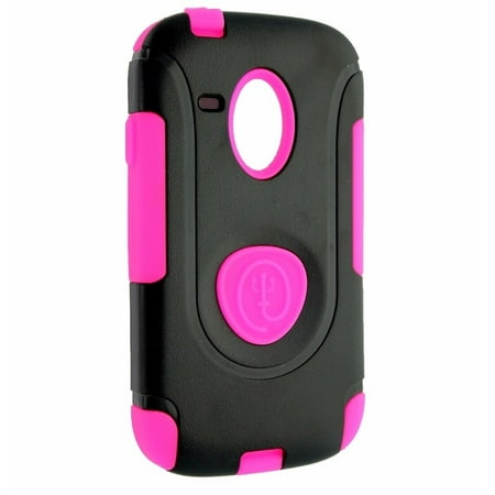 Rn Series - Trident Aegis Series Case for Samsung Galaxy S3 III III Mini - Pink/Black