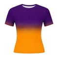 thumbnail image 5 of Fengqque Womens Summer Short Sleeve Crop Tops Crewneck Cap Sleeve T Shirts Loose Fit Basic Tees Yellow XL(XL), 5 of 5