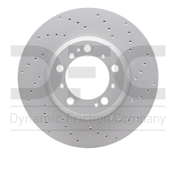 Rear Left Dynamic Friction Company Hi-Carbon Alloy Brake Rotor (1) 920-02067D For 1999-2021 Porsche 911
