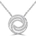 thumbnail image 1 of Majesty Diamonds MDR210048 Collier Cercle en Diamants Ronds 0,33 CTW en Or Blanc 14 K, 1 of 1