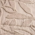 thumbnail image 4 of Vianney - Castilla Queen XL Comforter Set 5-Piece - Soft Beige Textured Leaf Motif - Breathable, Lightweight, All-Season Warmth and Cozy Layering, 4 of 6