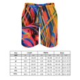 thumbnail image 7 of JRXY Multicolor Striped Men Pajama Bottom Beach Board Shorts Pants with Drawstring & Pockets S, 7 of 7