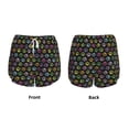thumbnail image 5 of Lsque Colorful Paw Printed Women's Running Shorts with Liner Pockets,Elastic Quick Dry Workout Athletic Gym Yoga Shorts,Womens High Waist Shorts-X-Large, 5 of 9