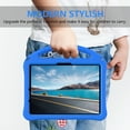 thumbnail image 3 of Kids Case for iPad Air 11 Inch 2024 / iPad Pro 11 Inch 5th Generation 2024 with Kickstand/Handle Stand Lightweight Soft EVA Foam Shockproof Silicone Cover Boy Girl, Blue, 3 of 7