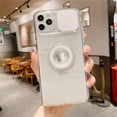 thumbnail image 1 of Funda de teléfono con soporte de anillo de protección de cámara para iPhone 12 11 13 Pro Max XR XS Max X 8 Plus 13 14 funda trasera transparente a prueba de golpes Tan Jianjun unisex, 1 of 2