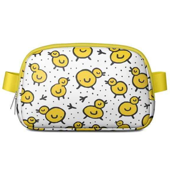 Retro Chicken Belt Bag for Women – Farmhouse Rooster Waist Pack with Eggs Print, Lightweight Water-Resistant Sling Crossbody Bag for Hiking Travel Running