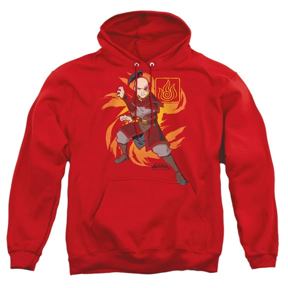 Avatar The Last Airbender Zuko Flame Burst Unisex Adult Pull-Over Hoodie