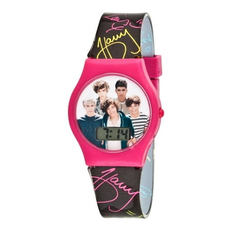 1D One Direction Pink and Black LCD Watch