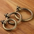 thumbnail image 4 of HDJNal 10 PCS 25mm Antique Brozne Drawer Pulls, Ring Pulls for Dresser Cabinet Pulls, Furniture Cabinet Handles Cabinet Pulls, Round Dresser and Drawer Handles, Knobs and Pulls, 4 of 7