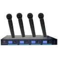 thumbnail image 2 of 2 Mr Dj MICVHF-8800 4 Channel Professional PA/DJ/KTV/Karaoke VHF Handheld Wireless Microphone System with Digital Receiver, 2 of 5