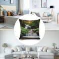 thumbnail image 3 of Waterfall, forest, stream Linen toss pillowcase decoration pillowcase gifting preferred 20x20 inch cushion cover 2 sets sofa pillowcase sofa bedroom living room car, 3 of 6
