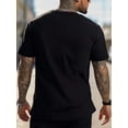 thumbnail image 3 of Camiseta de verano con estampado gráfico de batería para hombre: elegante, informal, deportiva, de manga corta, para adultos, hombres, mujeres, adolescentes, jóvenes., 3 of 8