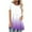 Gradient Purple, variant on Xuhomer Summer Tops For Women Flowy Long Shirts Solid Color Crew Neck Long Tunics Or Tops To Wear With Leggings Short Sleeve Blouses Shirts