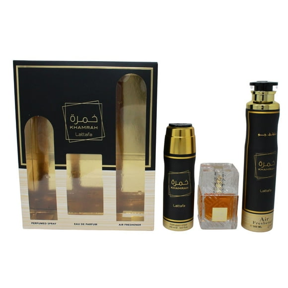 Set Unisex Lattafa KHAMRAH 3pz 100ml EDP