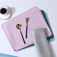 thumbnail image 7 of Mightlink Student Placemat with Hanging Hole Anti-scalding Long Lasting Heat Insulation Oversized Food Grade Silicone Table Mat for Banquet, 7 of 7