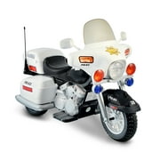 Kid Motorz Police Motorcycle 12-Volt Battery-Powered Ride-On, White