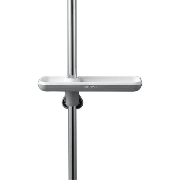 moobody Shower Caddy Shelf Adjustable Height Shower Rack for Slide Bar
